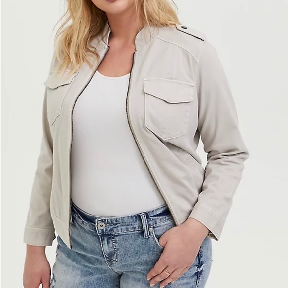 torrid Jackets & Blazers - torrid Plus Size 2x 1x Utility Moto stretch Jacket
